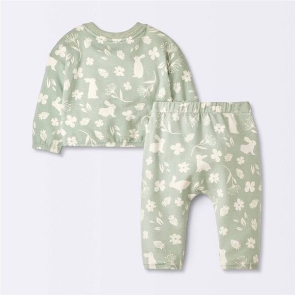 Cloud Island Modal French Terry Top & Bottom Set 0-3m - Picture 2 of 5